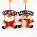 Nouvelle décoration de Noël populaire en bois Santa Claus Hang Décoration